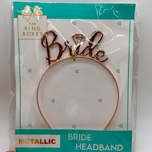 NWT The Ring Boxes - Bride Metallic Headband